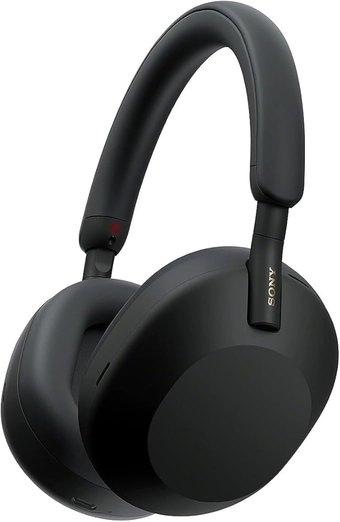 Sony WH-1000XM5 Premium Noise Canceling Headphones, Auto NC Optimizer, 30-Hour Battery, Alexa Voice Control, Black