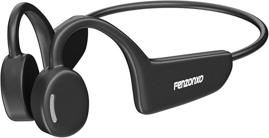 Open Ear Headphones, Air Conduction Headphones Sport Earbuds Bluetooth 5.3 15Hrs Playtime Bluetooth Headphones, IPX6 Waterproof Sports Headset for Running, Cycling, Walking Black