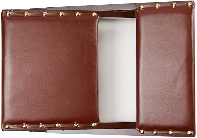 Foldable Upholstered Rocking Footrests - Brown