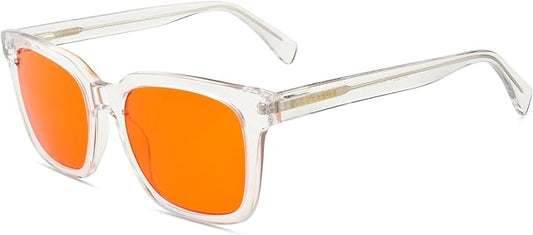 99.9% Blue Light Blocking Glasses for Men Women Anti-Fatigue Computer Gaming Glasses Stop Eyestrain Headaches