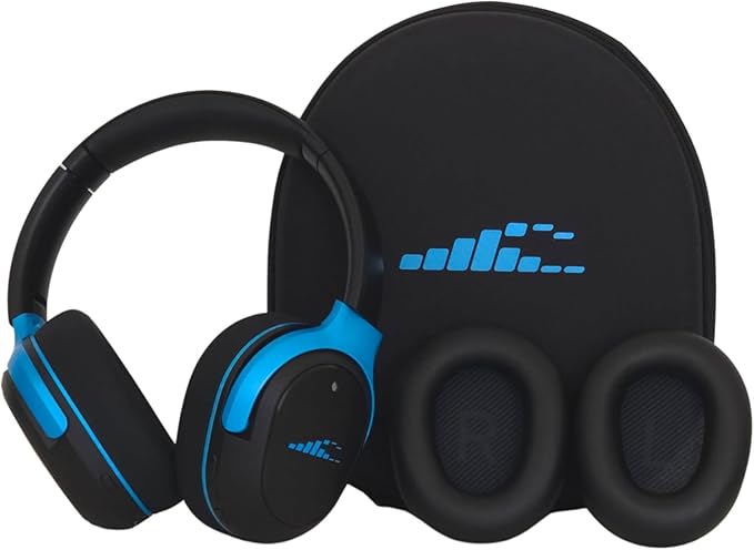 RIPT Ultra Over-Ear Sport Headphones, Active Noise Cancellation and Transparency Mode, 50-Hour Battery Life, 2 Sets of Cushions, Sweat-Proof Silicone and Leatherette, Premium Sound, Waterproof