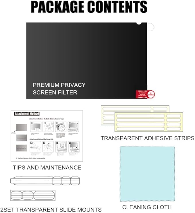 34 Inch Computer Privacy Screen Filter for 21:9 Ultra-Wide Aspect Ratio Widescreen Monitor - Anti Glare Blue Light Filter, Removable Computer Monitor Privacy Shield, Anti-Scratch Screen Protector