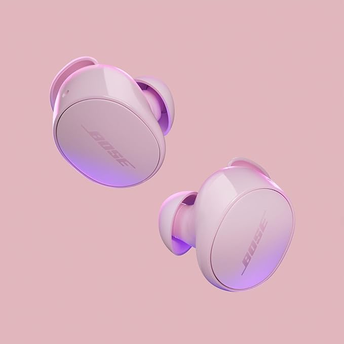 Bose QuietComfort Bluetooth Earbuds, True Wireless Earbuds with Active Noise Cancellation and Mic, Deep Bass, IPX4 Rating, Up to 8.5 Hours of Playtime, Petal Pink - Limited Edition Color