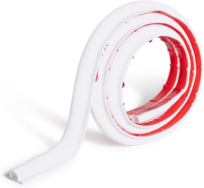 Rubber Bond TV Cord Hider Cable Protector - Strong Self Adhesive Wall Cord Cover Cable Hider - Low Profile Cable Management Wall Cord Concealer Cable Raceway