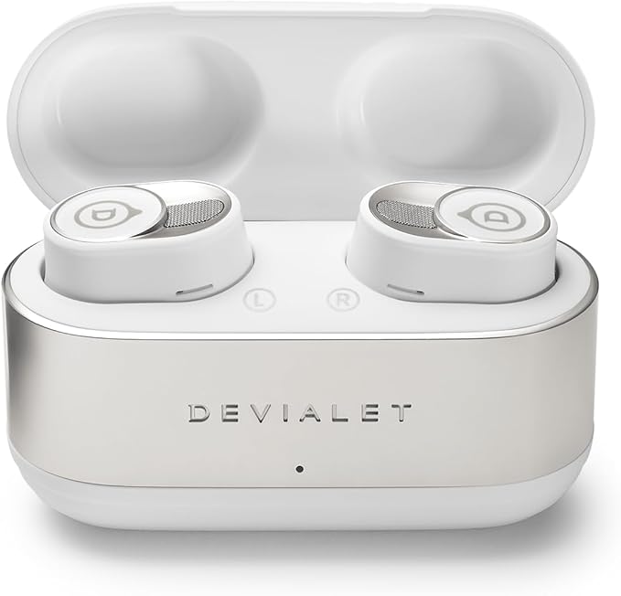 Devialet - Gemini II True Wireless Earbuds - Iconic White - Audiophiles - Daily Music & Commute - Pristine Audio Fidelity Sound Clarity and Effective Noise Cancellation.