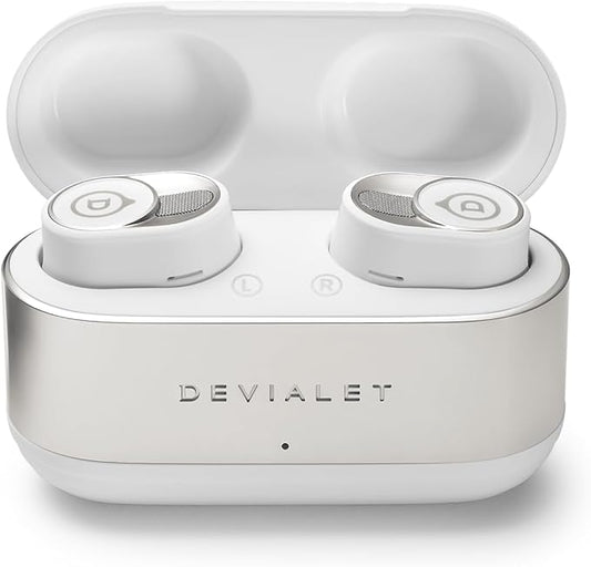Devialet - Gemini II True Wireless Earbuds - Iconic White - Audiophiles - Daily Music & Commute - Pristine Audio Fidelity Sound Clarity and Effective Noise Cancellation.