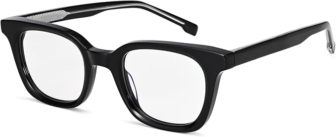 Dollger Blue Light Blocking Glasses For Woman Men Thick Frame Round Non-Prescription, pertain Work，Computer Gaming，TV