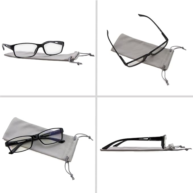 TruVision Readers Blue Light Blocking Reading Glasses 9604HP with Comfort Spring Hinges for Men and Women