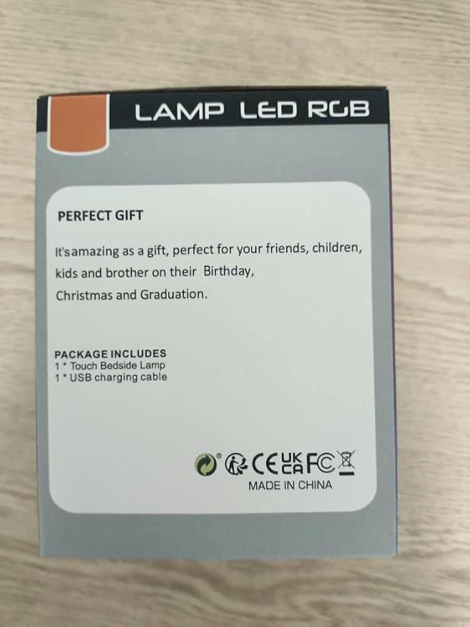 Night Light, Dimmable Touch Lamp for Bedroom Living Room Baby Nursery, Portable Table Bedside Lamp with Rechargeable Internal Battery Night Lamp Warm White Light & Color Changing RGB