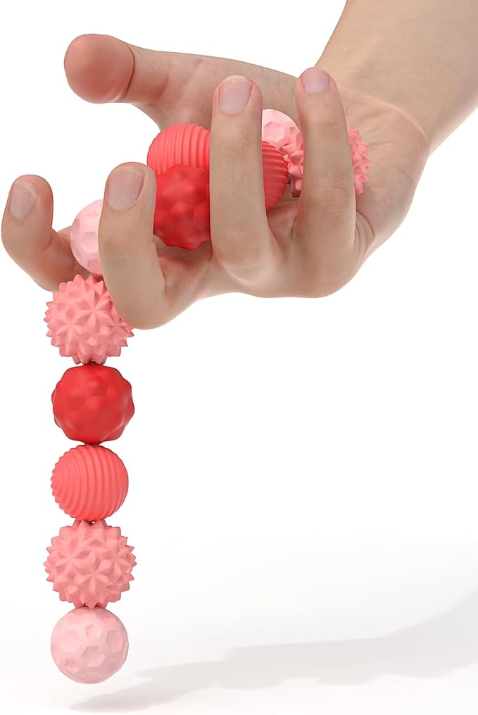 Silicone Magnetic Fidget Balls Toys - 12 Pack Weighted Magnet Fidget Toys for Adult & Teens, Stress Relief Sensory Toys for Autism ADHD Anxiety, Quiet Desk Fidget Present for Office