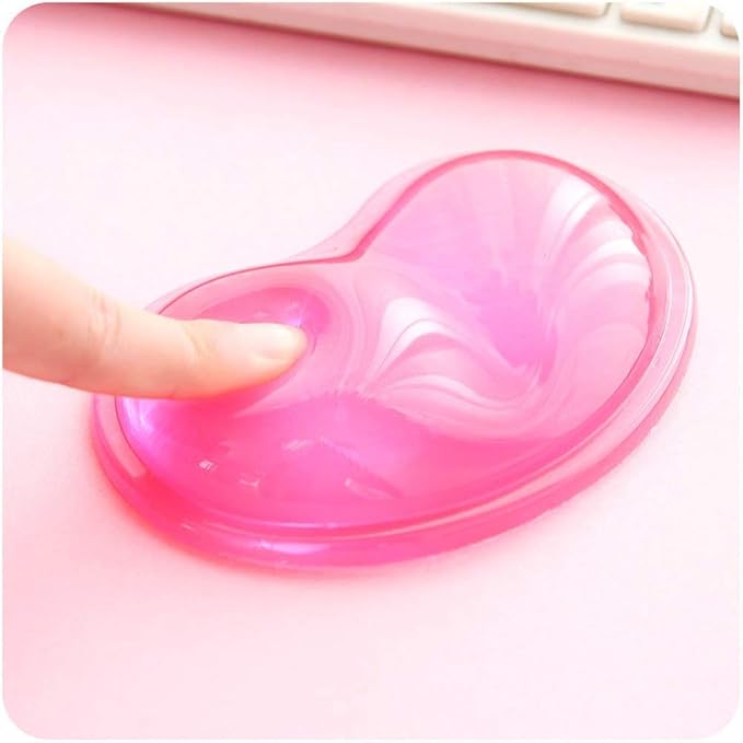 Ergonomic Gel Wrist Rest Pad for Mouse, Computer Mouse Wrist Support for Arm Pain Relief, Heart-Shaped Cute Hand Wrist Cushion for Home and Office Working Gaming Anti-Fatigu
