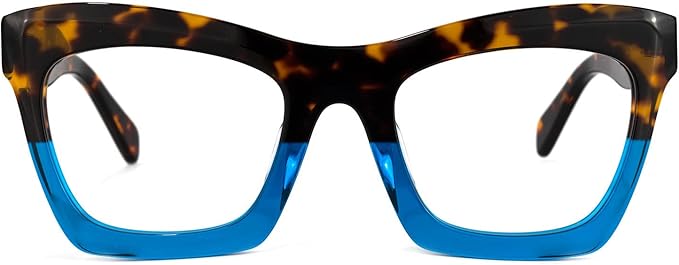 VOOGLAM Stylish Rectangle Blue Light Blocking Glasses for Women Anti Eyestrain Dry Eyes Eyewear Sienna