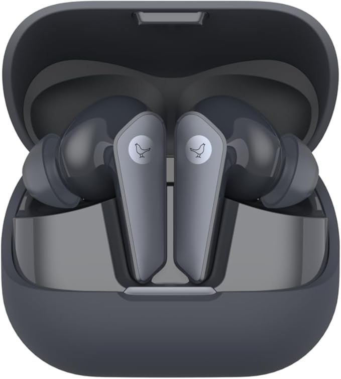 Libratone AIR+ 3 True Wireless in-Ear Headphones, Industry Leading Active Noise Cancelling, 11mm Dynamic Drivers, IP54 Rated dust and Water Resistent, 24 Hours of Battery Life (Black)