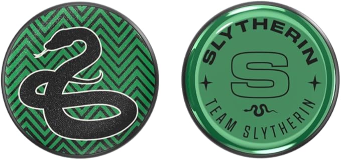 PopSockets PopPuck – Magnetic Fidget Toy for Adults & Kids, Trick Magnet, Sensory Toy for Stress Relief & Focus, Harry Potter - Slytherin