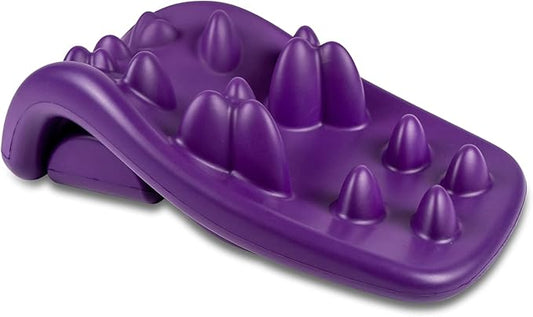 Kanjo Flex Firm Neck Cushion for Cervical Traction, Neck and Shoulder Relaxer, Neck Cervical Pillow with Acupressure Points for Pain Relief and Cervical Spine Alignment, Adjustable Firmness