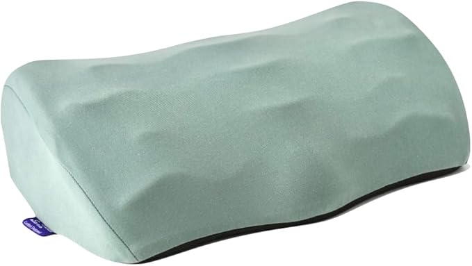 C CUSHION LAB Foot Rest for Under Desk at Work - Adjustable Memory Foam Foot Rest for Office Chair & Gaming Chair - Ergonomic Design for Back & Hip Pain Relief - Wellness Green