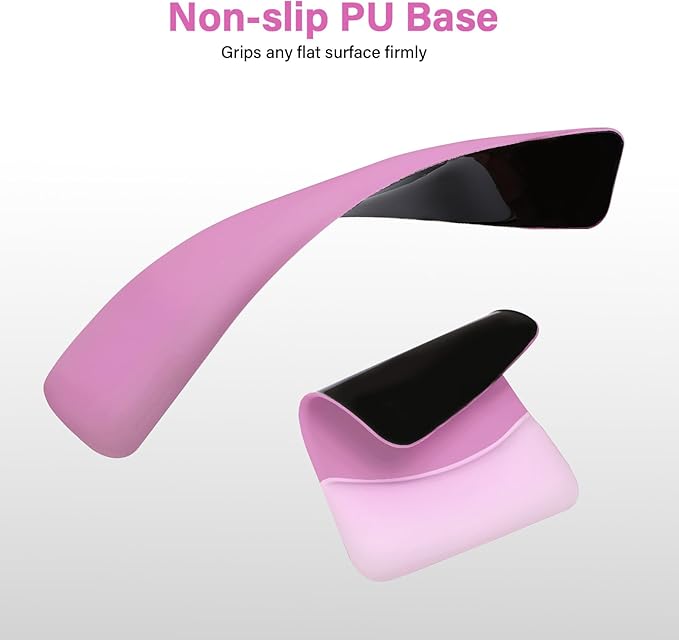 MOSISO Wrist Rest Support for Mouse Pad&Keyboard Set, Rectangular Ergonomic Mousepad Non-Slip Base Home/Office Pain Relief&Easy Typing Pad with Neoprene Cloth&Raised Curved Memory Foam, Rose Red