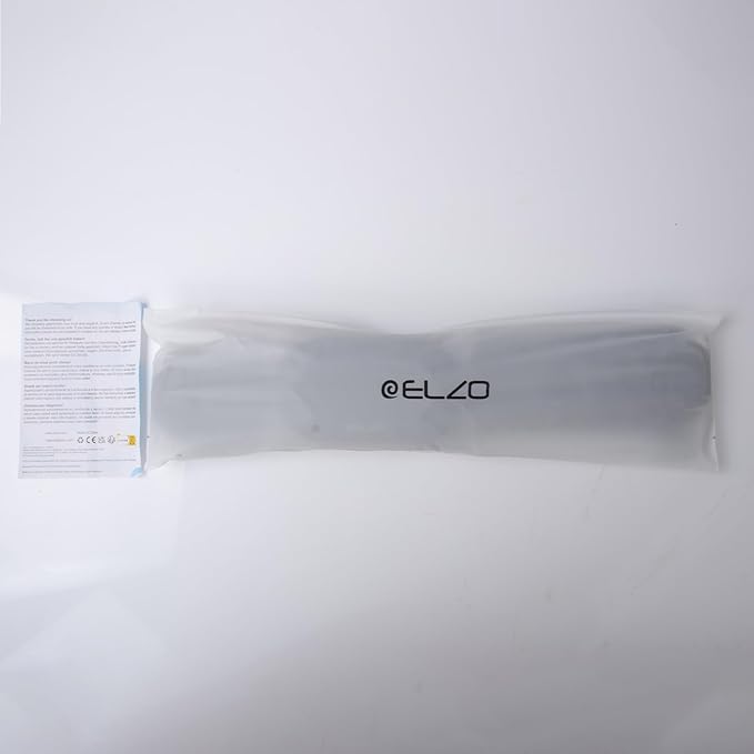 ELZO Wrist Rest for Keyboard and Mouse, Soft Memory Foam Wrist Support, Computer Ergonomic Wrist Support Pad, Non-Slip Wrist Rest for Computer Keyboard, Made Easy Typing & Relieve Wrist Pain(Black)