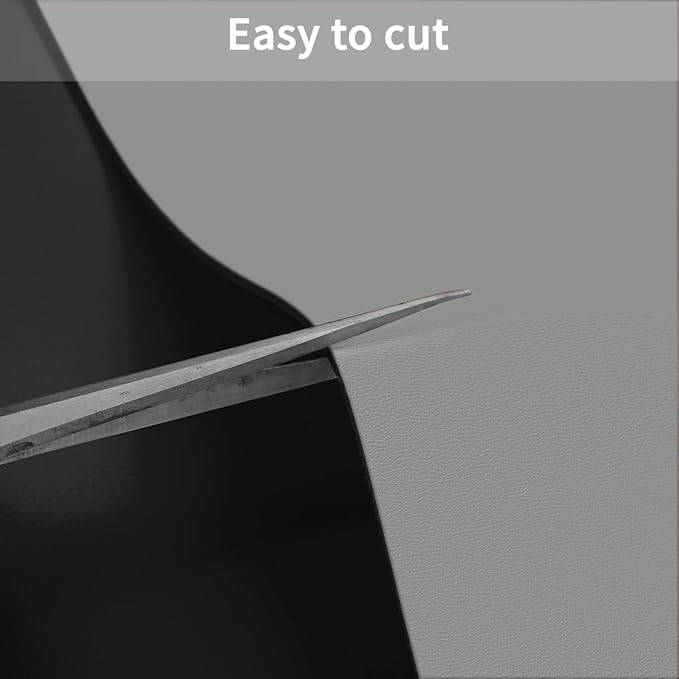 Desk Protector Mat - 12x48 Inch Waterproof Easy to Clean Can Conceal Flaws Protector The Table Top from Scratches Used for Coffee Table Office Table Dresser(Black+Gray 12x48)