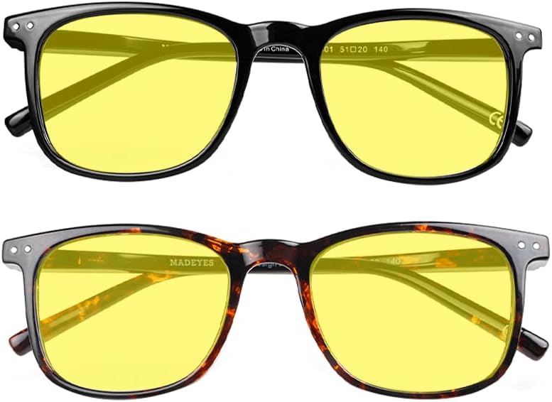 Blue Light Blocking Glasses, Blue Blocker Computer Glasses for Men Women, Anti Glare 400 UV & Eye Strain Fake Square Glasses