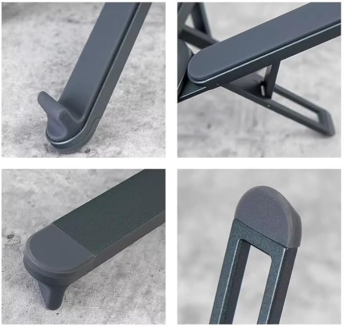 Laptop Stand, Ergonomic Aluminum Riser with 7 Adjustable Heights Foldable, Compatible with Laptop 10-15.6'' and Tablet