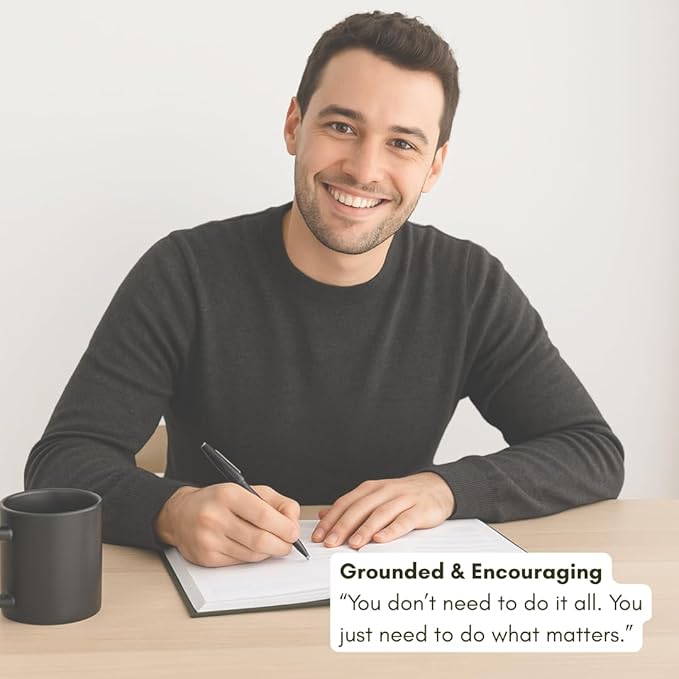 Pland Studio 90-Day Planner – Undated Daily Goal Journal for Men & Women | Charcoal Onyx Hardcover with Habit Tracker, Vision Board, Gratitude Prompts & Flat Lay Binding | Productivity & Mindfulness Notebook