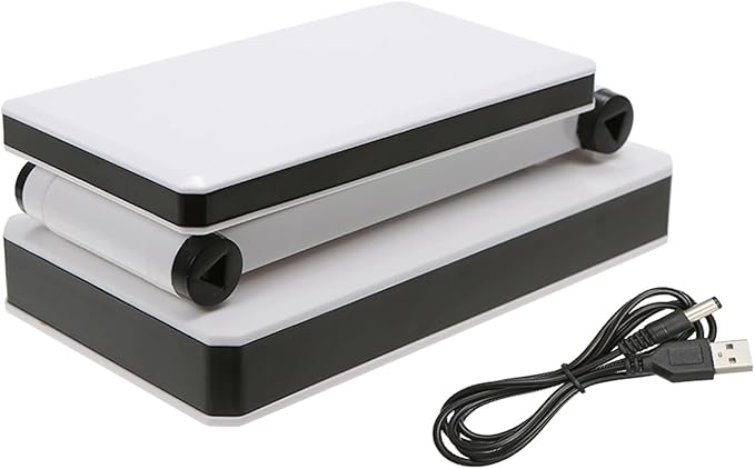 Lixada Foldable LED Desk Lamp Portable LED Table Lamp Folding Light Sensitive Touch Control 3 Levels Adjustable Brightness Battery and USB Powered for Travel Studing Home Office School(2 Packs)