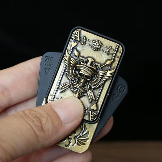 Metal Fidget Slider, Magnetic Fidgets for Adults, EDC Desk Toys for Stress Relief and Focus, for Men, Dad, Boyfriend – Anxiety and ADHD Tools. (Bronze)