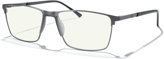 MERRY'S Fashion Blue Light Blocking Glasses - Reading Glasses Metal Frame Spring Hinge Readers for Men Eyeglasses