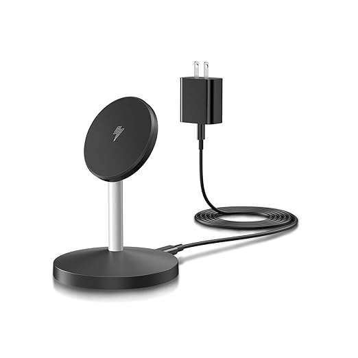 Magnetic Wireless Mag-Safe Charger Station,Long 6FT USB C Cable MagSafe, Stable Charger Stand Apple Magsafe Wireless Station/Pad Fast Charging for iPhone 16 Pro/16 Plus/16 Pro Max/15/14/13/12/AirPods