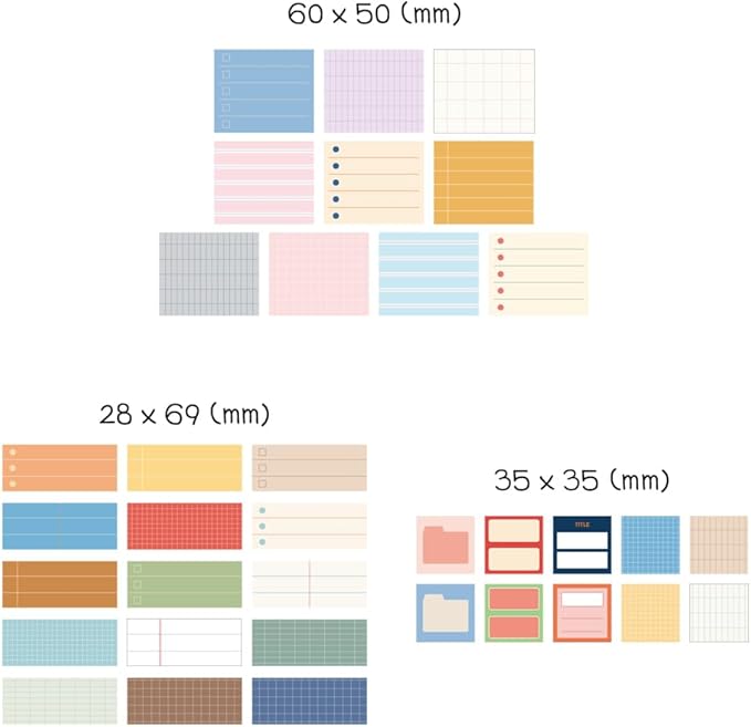 Monolike Plan Sticker Pack (102Pcs) - Variety Pack, Journal, Scrapbook, Waterproof, Fancy Sticker