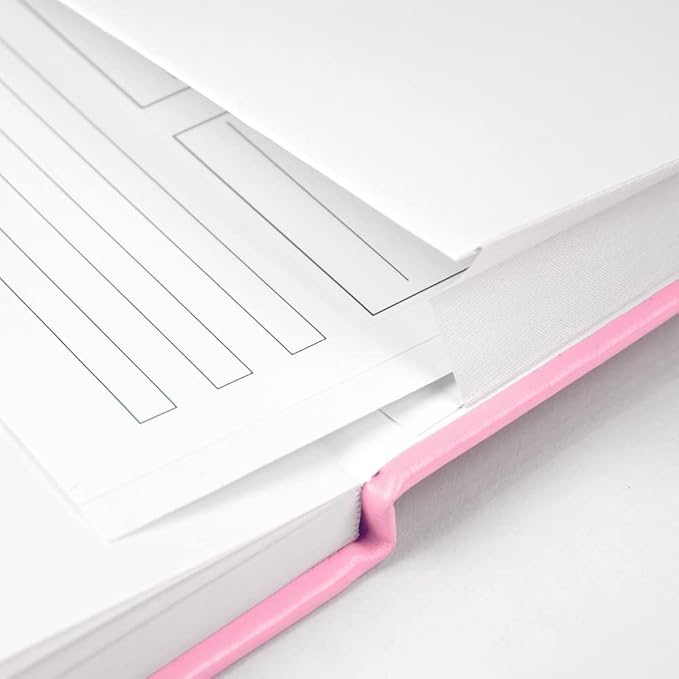 JOYEUX Blank Journal Notebook, A5, 160 Pages 100 Gsm Thick Sketch Books Hardcover Journal for Writing, 5.7 inches x 8 inches Notebooks for Work (Pink)