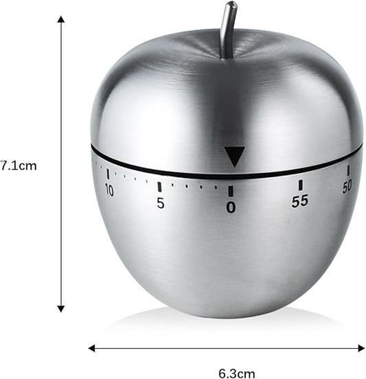 Mechanical Kitchen Timer, Cute Wind Up 60-Minute Manual Countdown for Kids, Classroom, Home, Study and Cooking