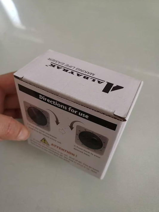 Kitchen Timers for Cooking, Chef Cooking Timer Clock with Loud Alarm,100% Mechanical Desk Timer - No Batteries Required -Magnetic Back, Exquisite Stainless Steel Body -Countdown Reminder Magnetic-Blue