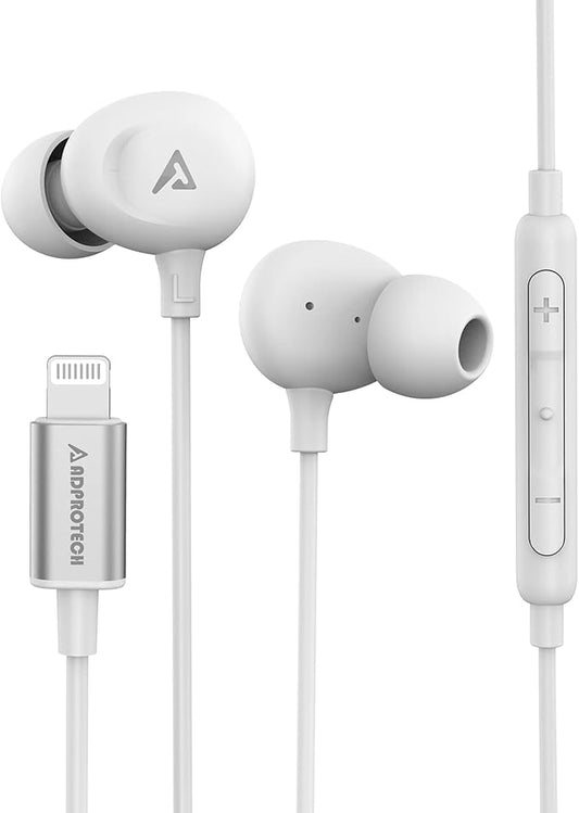 iPhone Earbuds for iPhone Headphones MFi Certified Compatible for iPhone with Microphone Volume Control for iPhone 14/13/12/11/Pro Max/Xr/Xs Max/X/8, iPad or iPod touch with lightning port White