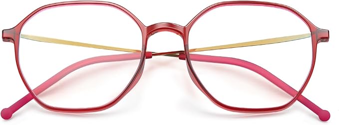 VISOONE Lightweight TR90 Blue Light Blocking Glasses Frame with Anti Glare Eye Protection for Women and Men RANE