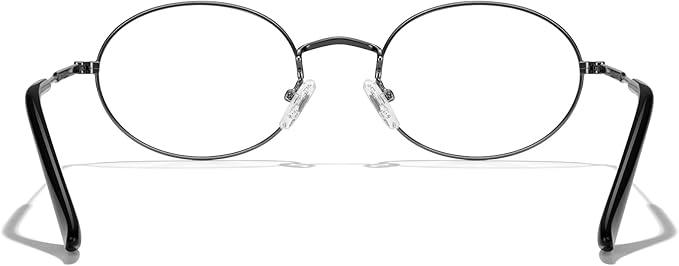 RB. Pilot Oval Reading Glasses for Women Men Blue Light Blocking Computer Thin Metal Full Rim Frame Readers