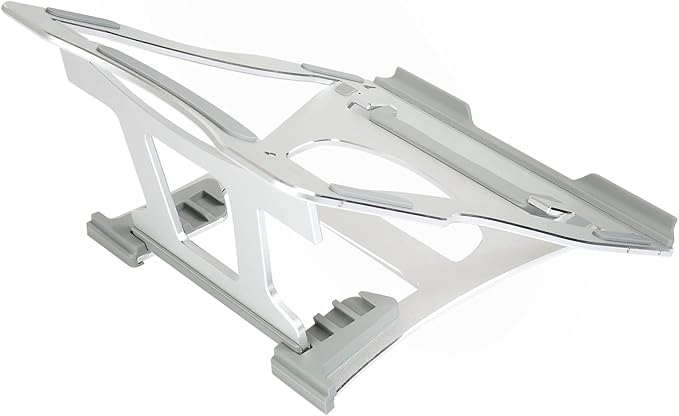 Laptop Stand with 3 Folding Modes in one. Portable Ergonomic Angle Aluminum Laptop Stand. Height Adjustable Laptop Laptop Stand for Desk for laptops 10''~15.6'' Silver