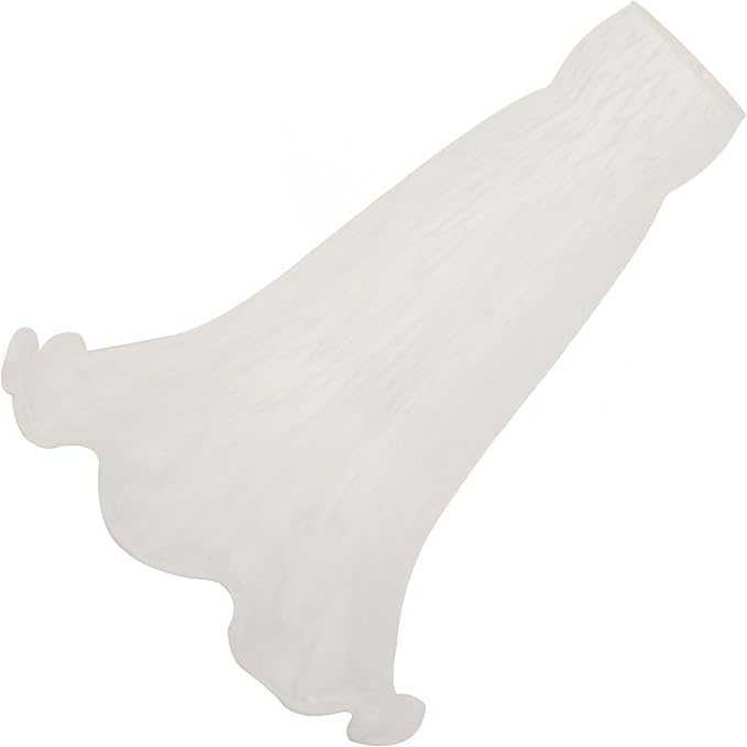 Bieye LS10S Lily Flower Blown Glass Lampshade (White, Opening I.D. 0.87" x O.D. 1")