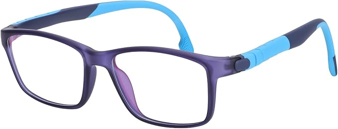 BiBiBear Blue Light Blocking Glasses Bendable Lens Legs for Kids Girls Boys Not Easy to Drop Reduces Eyestrain Lenses