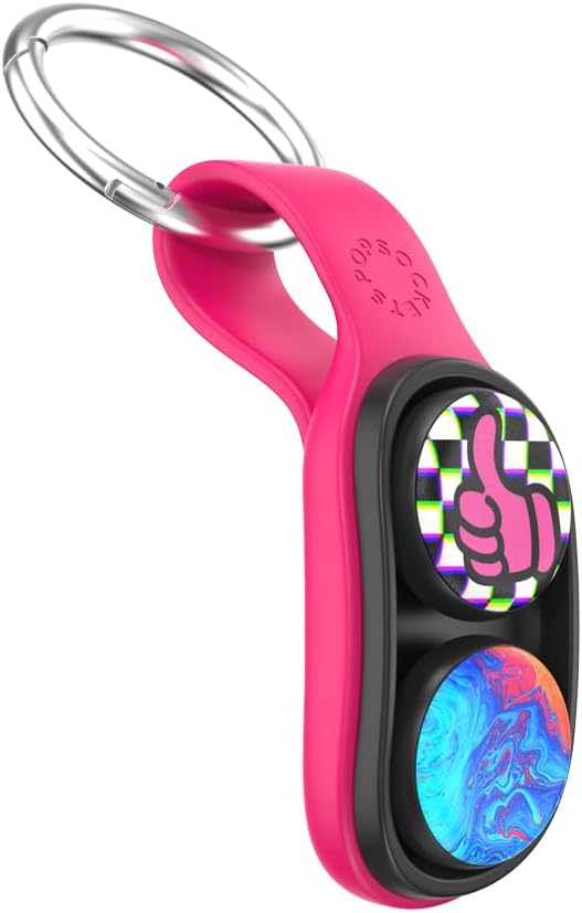 PopSockets PopPuck – Magnetic Fidget Toy for Adults & Kids, Trick Magnet, Sensory Toy for Stress Relief & Focus - Pink Punk