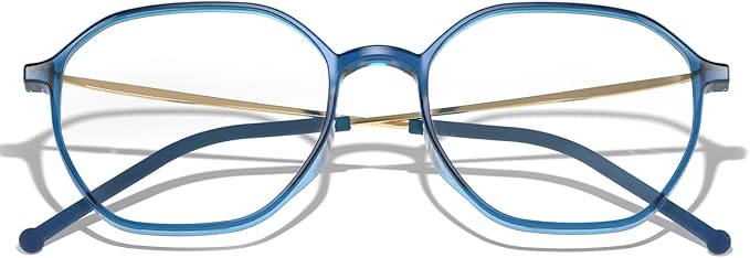VISOONE Lightweight TR90 Blue Light Blocking Glasses Frame with Anti Glare Eye Protection for Women and Men RANE