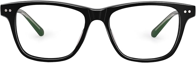 Dollger Fashionable Square Transparent Lenses Blue Light Blocking Glasses for Women Men - Computer Glasses for Stylish Women