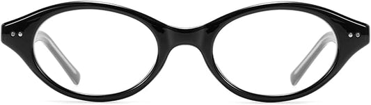 TIJN Olisa Blue Light Blocking Glasses for Women Men,Oval Glasses Frame Bluelight Glasses for Gaming/Computer/Screen