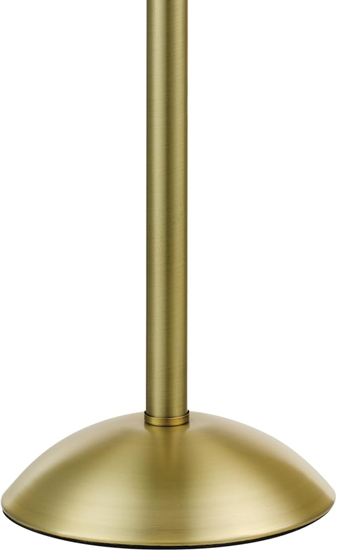 Globe Electric 12976 Haydel 21" 2-Light Table Lamp, Matte Brass, Double On/Off Pull Chain