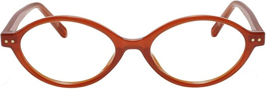 TIJN Olisa Blue Light Blocking Glasses for Women Men,Oval Glasses Frame Bluelight Glasses for Gaming/Computer/Screen