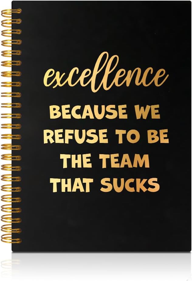 Excellence 160 Blank Pages Spiral Notebook, Dream Team Gifts for Colleagues, Team Appreciation Gifts, Team Member Gifts, Teamwork Gifts for Staff, Appreciation Gifts for Coworker Colleagues