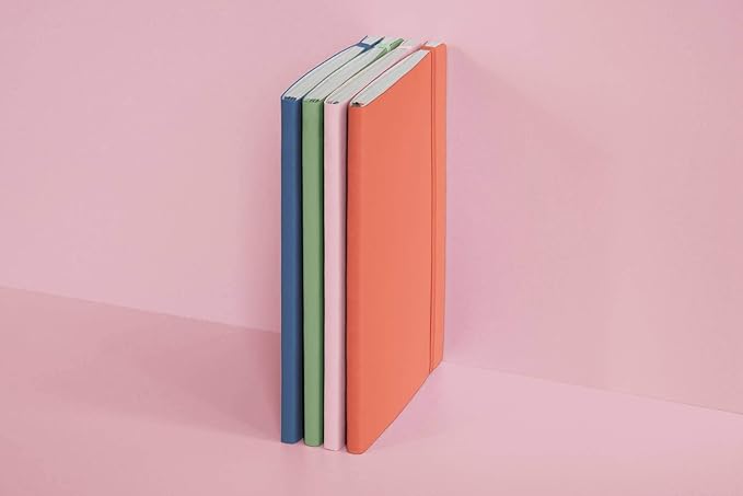 LEUCHTTURM1917 - Notebook Softcover Medium A5-123 Numbered Pages for Writing and Journaling (Squared, Bellini)