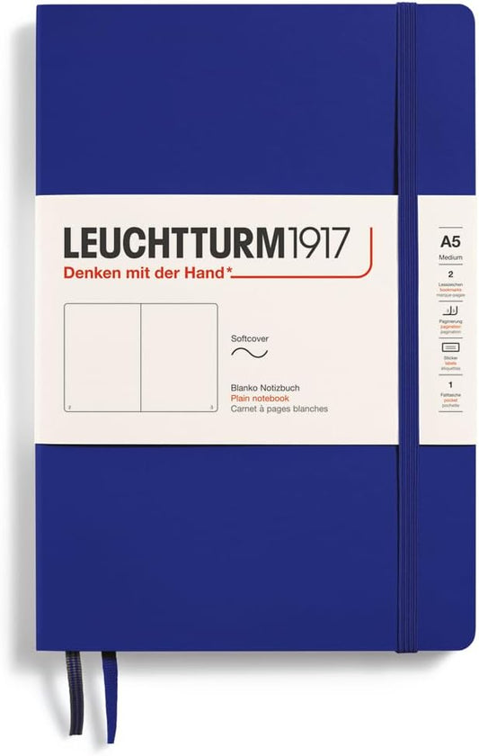 LEUCHTTURM1917 - Re:Combine Your Thoughts - Softcover Notebook - 123 Numbered Pages (Plain Paper, Ink)