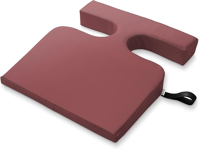 Saloniture Women's Comfort Cushion - Massage Table Wedge Bolster Pillow, Burgundy